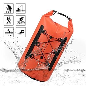 Lixada wasserdichte Tasche, 15 l, Rucksack, wasserdicht, Telefontasche, Rolltasche, Top, Trockentasche, für Kajaking, Angeln, Surfen, Schwimmen, Rafting 5 Schnorchelmasken Ergonomischer Packsack: Mit zwei verstellbaren Schultergurten zum bequemen Tragen. Das elastische Seil zum Halten von Kleidung oder Accessoires.
Perfekte Größe: 15L Packsack (13,8 * 8,7 Zoll) mit großer Kapazität. Die Handytasche (8,1 * 3,9 Zoll) ist für Telefone mit einer Bildschirmdiagonale von bis zu 6 Zoll geeignet.
Wasserdicht: Der Packsack besteht aus wasserdichter robuster 500D PVC-Plane mit wasserdichter Beschichtung. Die wasserdichte Handytasche besteht aus hochwertigem ABS + PVC mit verstärktem Verschlusssystem, das vor Wasser, Schmutz, Staub und Schlamm schützt.