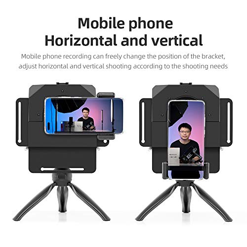 Ambitful Pronstoor Teleprompter Kit Portable Inscriber Mobile Phone Artifact Video With Remote Control For And Dslr Recording (Mini Teleprompter+Mini Tripod)