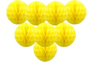 Hocansen 8 PCS Paper Honeycomb Balls Decoration 8inch Honeycomb Flower Balls Party Decoration Tissue Pom Poms Ball Hanging Fl