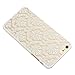 ABC Carved Damask Vintage Pattern Matte Hard Case Cover For iPhone 6 4.7 Inch (White)