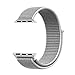 Vati  Watch Sport Loop Band, Hook and Loop Fastener Adjustable Closure Wrist Strap Lightweight Breathable Nylon Replacement Band for Apple Watch Nike+, Series 3/2/1, Sport, Edition (38MM, Seashell)