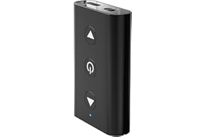 XYTEC GTMEDIA 2 in 1 Bluetooth Transmitter Receiver, Portable Wireless Bluetooth Adapter, Low Latency Bluetooth Transmitter for TV, PC, Headphones, Car, Home Stereo, 3.5mm Audio Interface