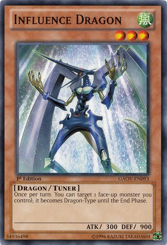 Yu-Gi-Oh! - Influence Dragon (GAOV-EN093) - Galactic Overlord - Unlimited Edition - Common