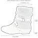 Womens Ankle Boots Slouch Knitted and Suede Cross Strap Buckles