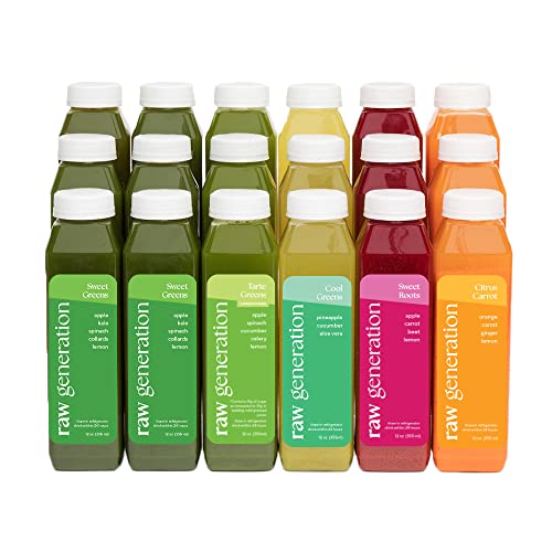 Raw Generation Cold Pressed Juice Variety Pack (Best Sellers Pack