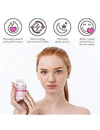 FemmeX Libido Enhancer for Women - Cápsulas de suplemento de Libido femenino para conducción, rendimiento, fuerza, estamina, energía y mejora el sueño - 60 cápsulas