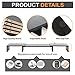 Wood Dual Monitor Stand Riser with Adjustable Length Multi Media Speaker TV PC Laptop Computer Screen Stand Riser Desktop Stand Storage Organizer for iMac,Printer,Notebook,Xbox One,Black