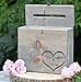 Secured Lockable Card Box with Card Slit - Rustic Wedding Card Box - Wedding Card Holder - Personalized Wedding Keepsake Box - Love Letter Box