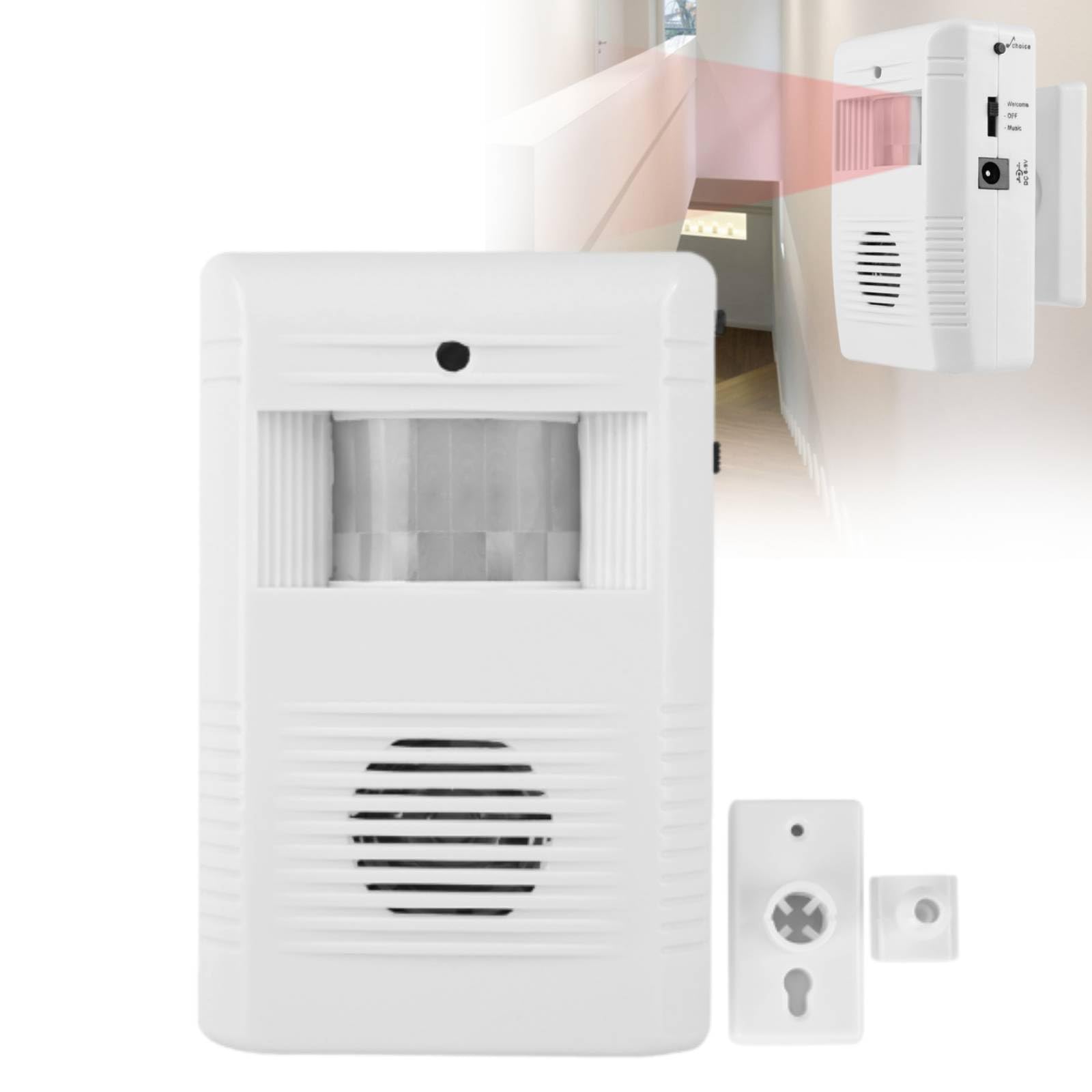 Welcome Sensor, Independent 16-Music Infrared Motion Sensor Shop Home Welcome Doorbell Entry Alarm with Swivel Mount