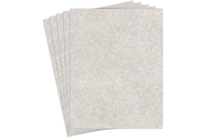 S SUPERFINE PRINTING Smoke Gray Stationery Parchment Paper – Great for Writing, Certificates, Menus and Wedding Invitations | 24Lb Bond Paper | 8.5 x 11” | 50 Sheets/Pack