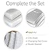 Ziggy Baby Changing Pad Cover, Cradle Bassinet Sheets Jersey Cotton (2 Pack) (Grey/White)