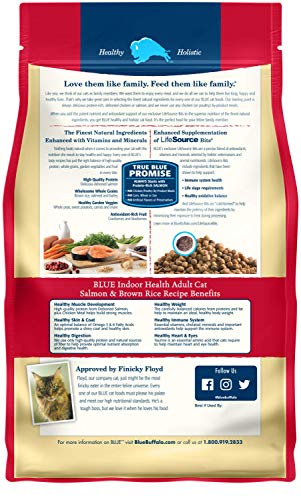 Blue Buffalo Indoor Cat Food, Salmon & Brown Rice - Image 2