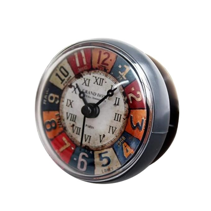 Amazon De Homyl Wasserfeste Badezimmer Uhr Mit Saugnapf Duschuhr Zum Einfachen Aufhangen