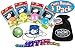 Matty's Toy Stop Toysmith Neon Rebound Balls Party Set Bundle with Exclusive Storage Bag - 3 Pack (Assorted Colors & Designs)