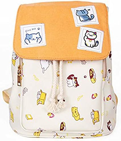 Neko Atsume Anime Cover Type Lolita Style Cute Cat Backpack