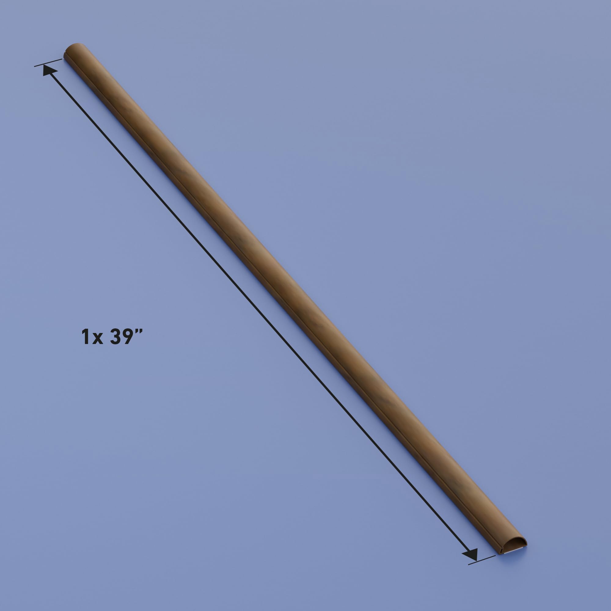 Wood Cable Raceway Mua D-Line Half Round Cord Hider, Patented Cable Cover, Hide TV Wall ...