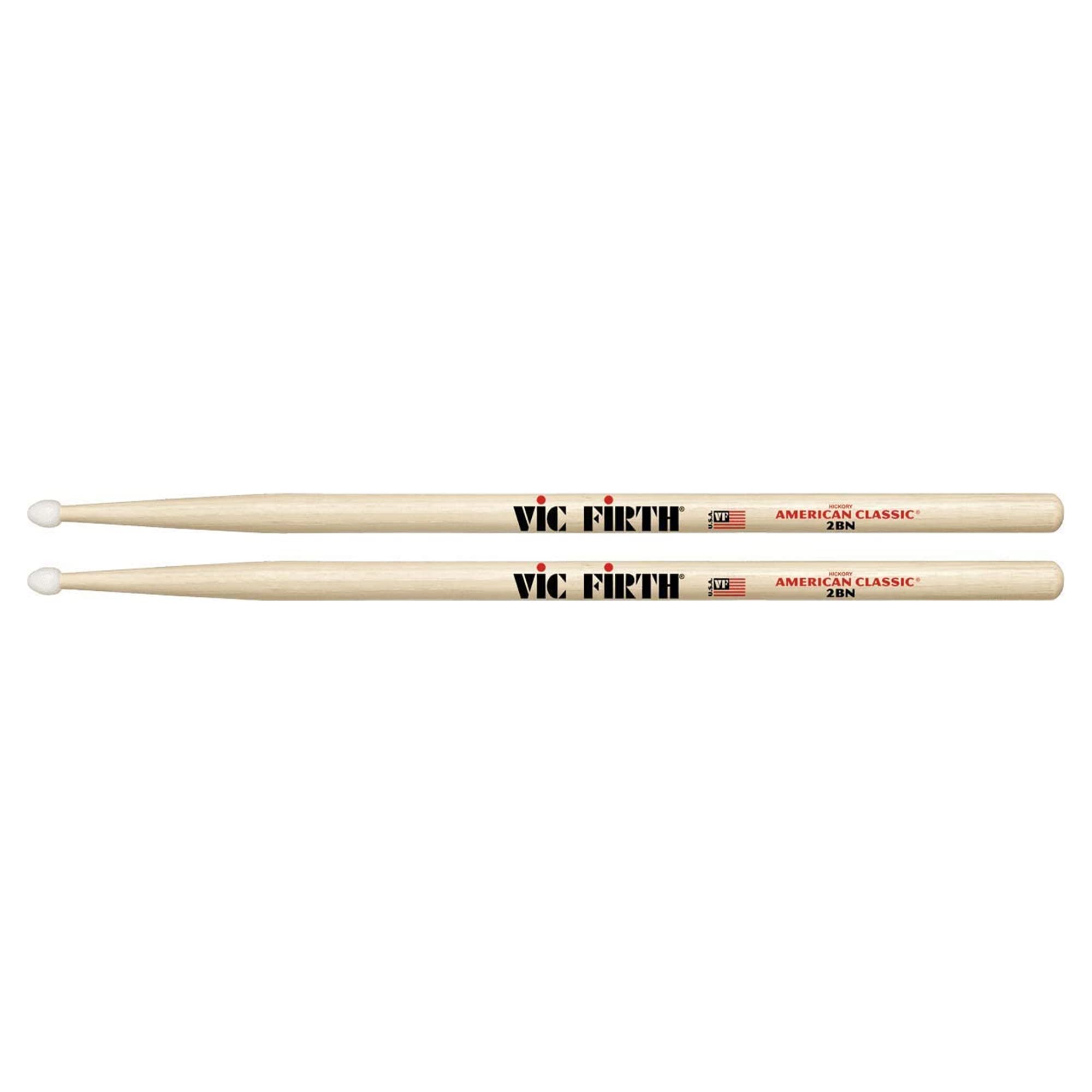 Vic FIrth - American Classic® Drumsticks 2BN - American Hickory - Nylon Tip