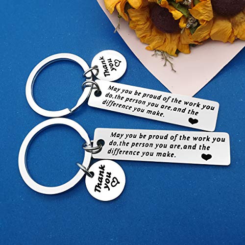 Dabihu Employee Thank You Gift Appreciation Jewelry Keyring You Make A