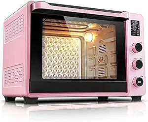 JCXT Multi-Function Oven,Electric Mini Oven with Hotplate,Household Baking Cake Oven,40l Automatic Convection Countertop Toaster Oven LED Display (Color : Green)