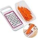 Cooko Mandoline Graters,Vegetable Slicers and Cheese Graters,4 Interchangeable Blades with a Peeler,Shredder,Julienne,Chopper,Peeled
