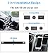 Skycrop Car Phone Mount, 2-in-1 Cell Phone Holder for Car Compatible with CD Slot and Air Vent, Car Phone Holder for iPhone Samsung Google HTC LG and More - Gray