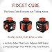 Best Fidget Spinner Set, Including Glow in the Dark Fidget Spinner, Red High Speed Tri Spinner, Black Fidget Cube and the New Fidget Stick Toy. 2 Free Surprising Bonuses Inside!