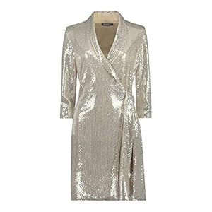 Roman Originals Feestjurk voor dames met pailletten – damesfeest gelegenheden Kerstmis oudejaarsavond Glam Disco Sparkle…
