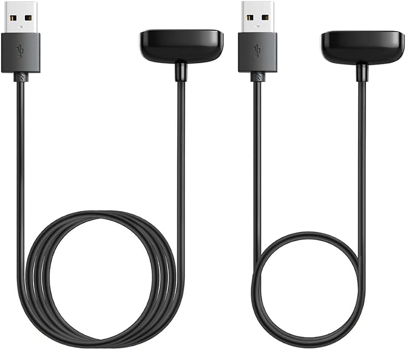 AWINNER 2 Pack Charger Cable for Fitbit Charge 5 6 Luxe Replacement USB Cable