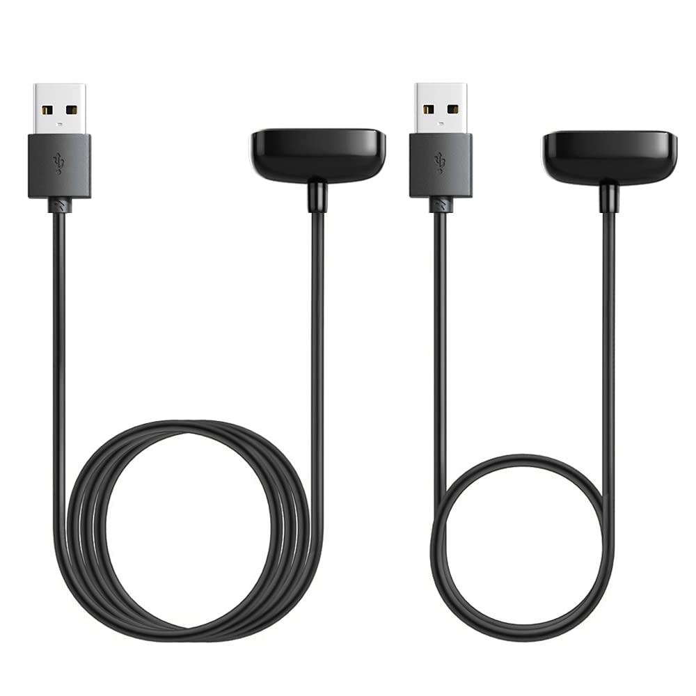 AWINNER 2 Pack Compatible for Fitbit Charge 6/Charge 5/Luxe Smartwatch Cable Charger