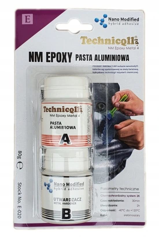 1 x EPOXY ALUMINIUM PASTE FOR FIXING CRACKS IN METAL PARTS ENGINE BLOCKS HEADS BROKEN THREADS etc 100g NEW