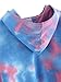Romwe Women's Tie Dye Drop Shoulder Long Sleeve Crop Top Hoodie Sweatshirt