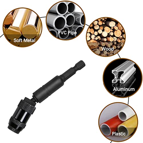 CZS 2 Pack Pivoting Bit Tip Holder, Screw Drill Tip 1/4″ Hex