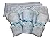 Bamboo Washcloths Face Towels for Sensitive Skin Great for Baby or Adult 6 Pack (Blue)