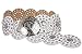 beltiscool Women's 3 1/2 (90 mm) Wide Boho Disc Concho Leather Link Belt