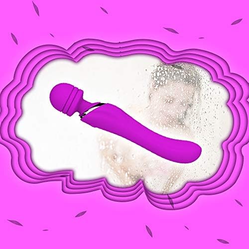 LQ194110028 LancoQ Purple Multispeed Double Vibreting Rechargeable Waterproof Message Wand