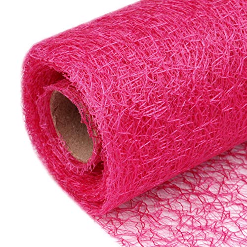 Decorative Fabric Roll 9 m x 30 cm Table Runner, Decorative Net, Fabric Mesh, Available in a Range of Colours Pink