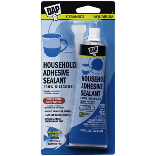 Dap 00688 Household Waterproof Adhesive Sealant, 100 Silicone, 2.8