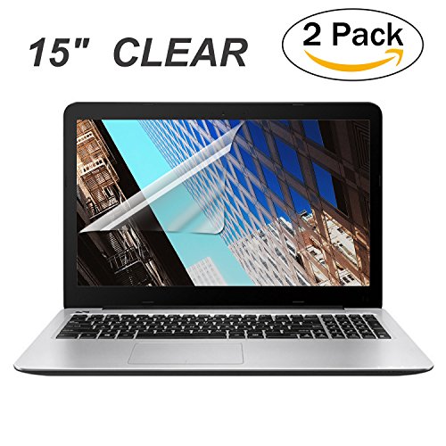 [2PCS PACK] 15.6-inch Laptop Crystal Clear Screen Protector, FORITO Notebook Computer Screen Guard Protector for HP/DELL/Asus/Acer/Sony/Samsung/Lenovo/Toshiba etc, Display 16:9 (2-Pieces/Pack)