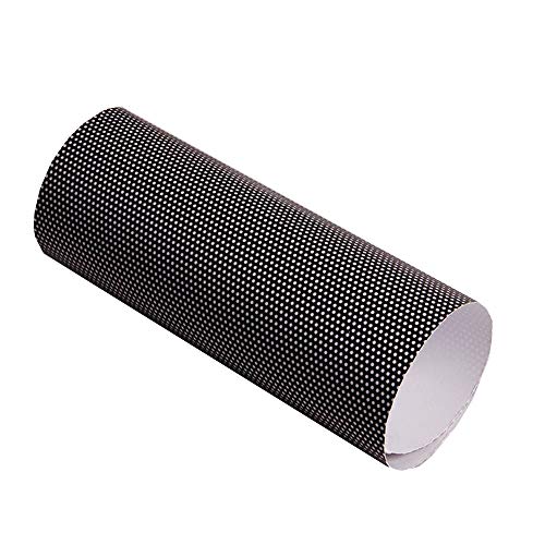 HOHO 30cmx137cm Black One Way Vision Print Media Vinyl Window Film Perforated Mesh Posting Film Self Adhsive