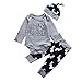 Baby Boys Girls Halloween Fox Clothes Cosplay Infant Long Sleeve Romper Hoodie Jumpsuit Custom Onesie Set (.Red, 6-12 Months)