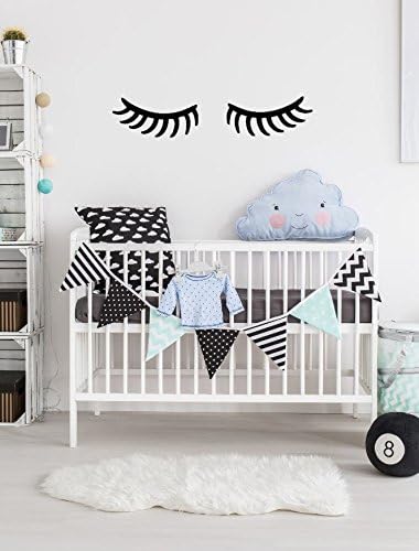 Eyelash Wall Decal for Nursery and Bedroom