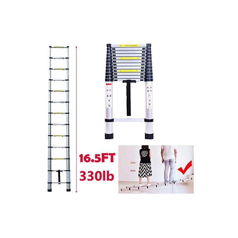 telescopic ladder 5m amazon