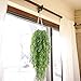 HO2NLE 2pcs Fake Hanging Plants Artificial Willow Leaves Faux Foliage Plastic Greenery Garland Wall Porch Patio Arch Balcony Basket Garden Party Wedding Decorations