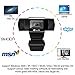 HD USB Webcam Mini Camera with Mic for Laptops and Desktop,Sea Wit 30fps,Video Calling and Recording for PC Computer, External Wired Web Camera for Skype You Tube etc (Black)
