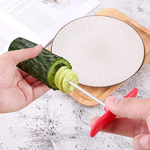 Stainless Steel Fruits & Vegetables Spiral Twist Knife Manual Spiral Carving Cutter, Kitchen