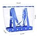 VENO 2 Packs Large Clear Bag, Transparent Vinyl PVC Tote Bag, Long Shoulder Handbag with Zipper Closure for Stadium, Event, Outdoor, Beach, Pool, Work, Sports Games, Shopping, Grocery (CYN)