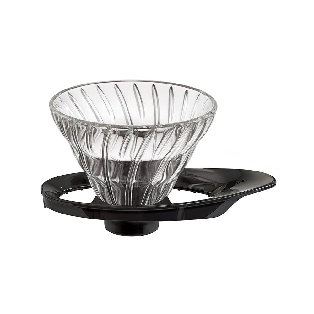 Hario VDG-01B 1-Piece Glass Coffee Dripper, Black