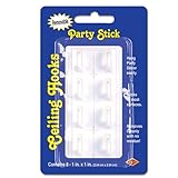Party Stick Ceiling Hooks (8/Pkg)