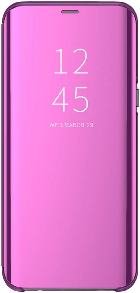 Compatible with Huawei Honor 10lite 2019 Mirror Case,PC (Hard Shell), Honor 10 lite 2019 Translucent Cover [Ultra Lightweight] Smart Mirror Phone Case with Stand Function 360 Degree Case. (Purple)