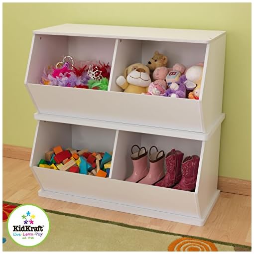 KidKraft Double Storage Unit - White - Image 4